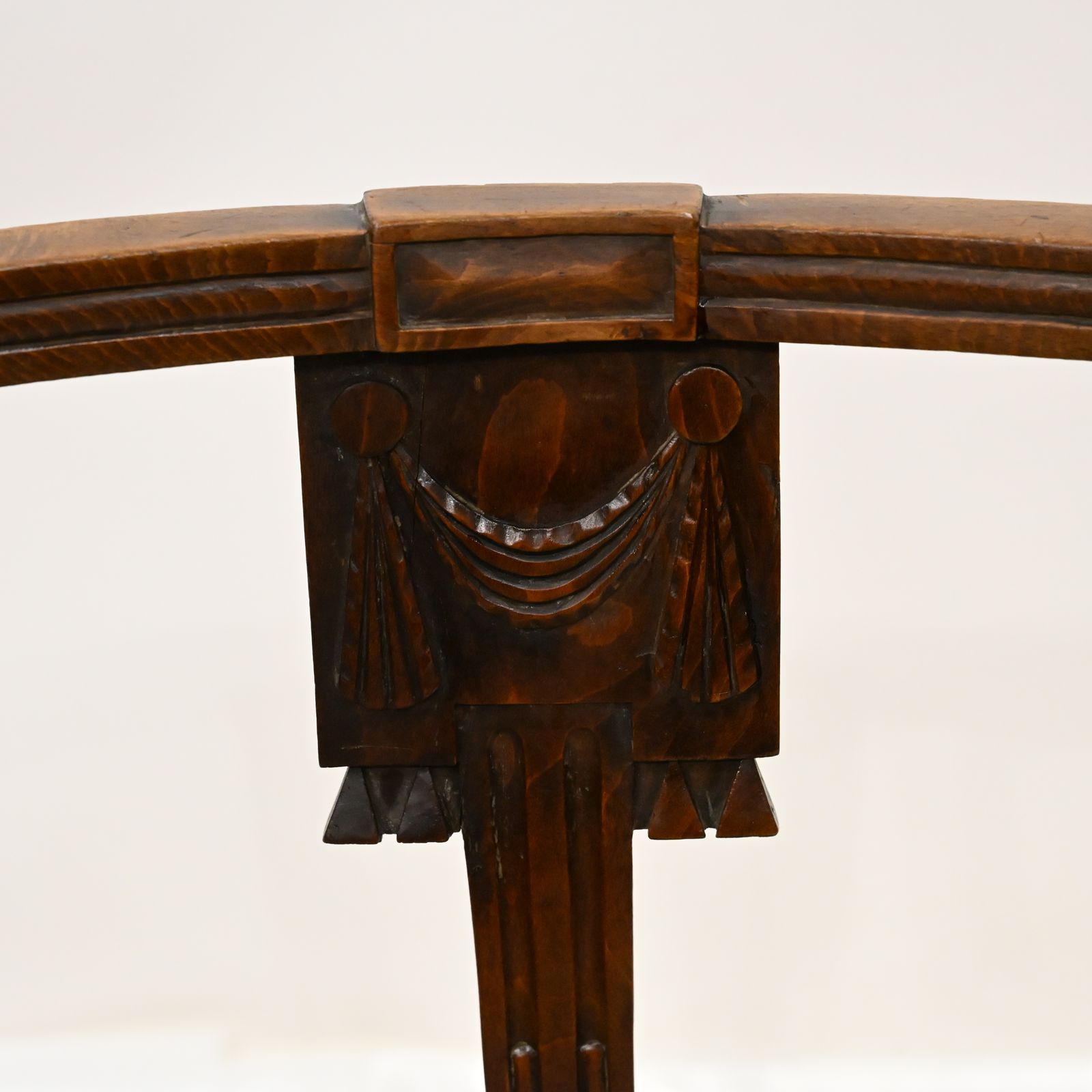 Set Of 7 Georgian Dining Chairs With Rush Seats Back Carvings Free Uk Delivery photo 547.0