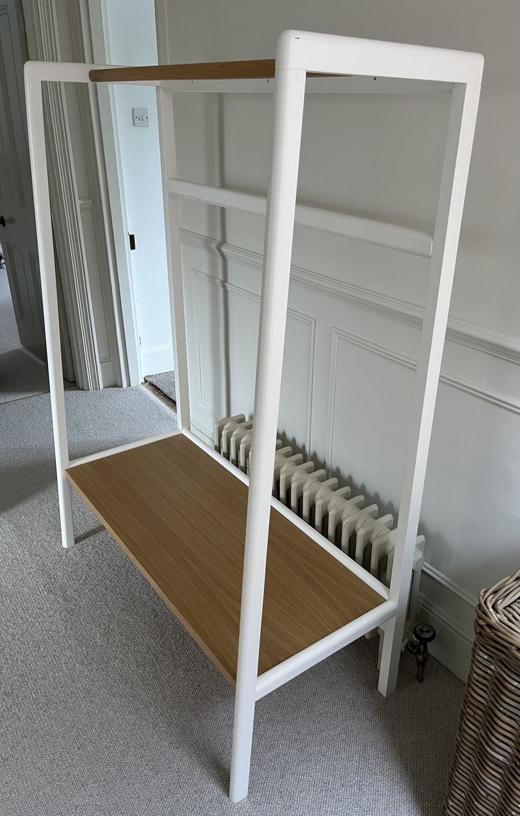 Ercol Oak Open Wardrobe Clothes Rail photo for sale