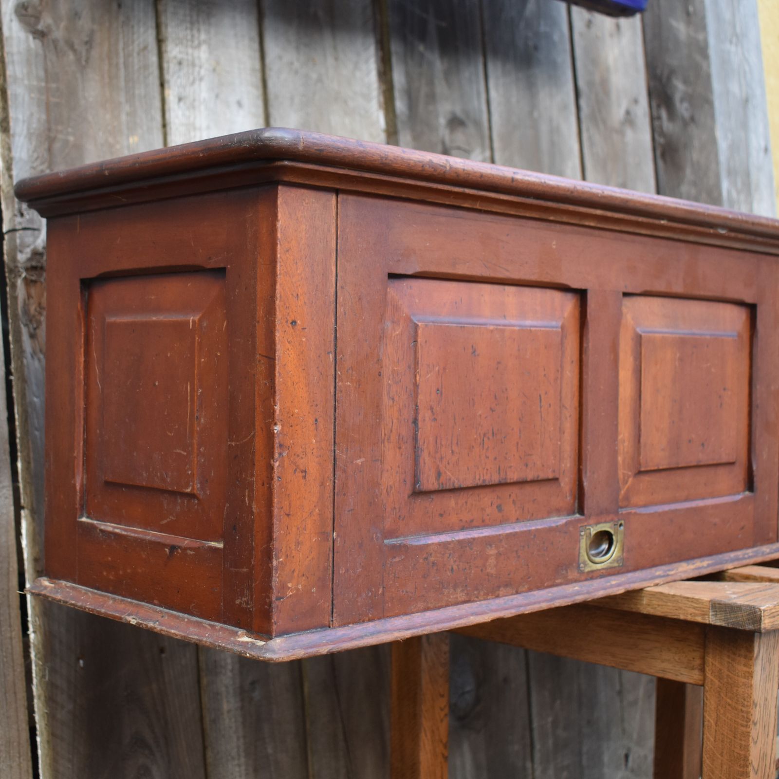 Antique Mahogany Campaign Filing Cabinet Panelled Removal Doors Pigeon Holes photo Furniture