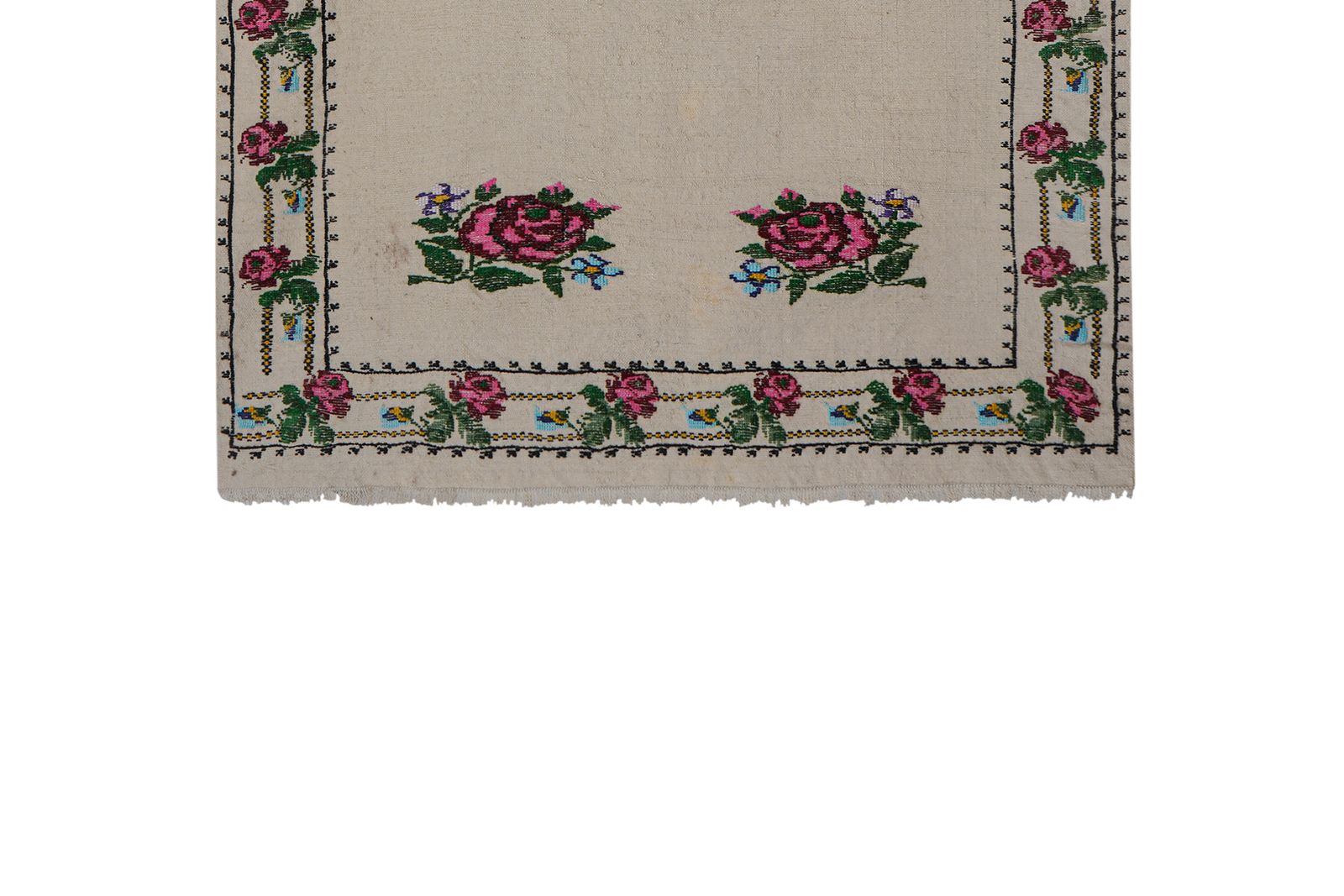 Turkish Aubusson Floral Turkish Kilim Rug 3'1'' X 4'4'' photo 400.0