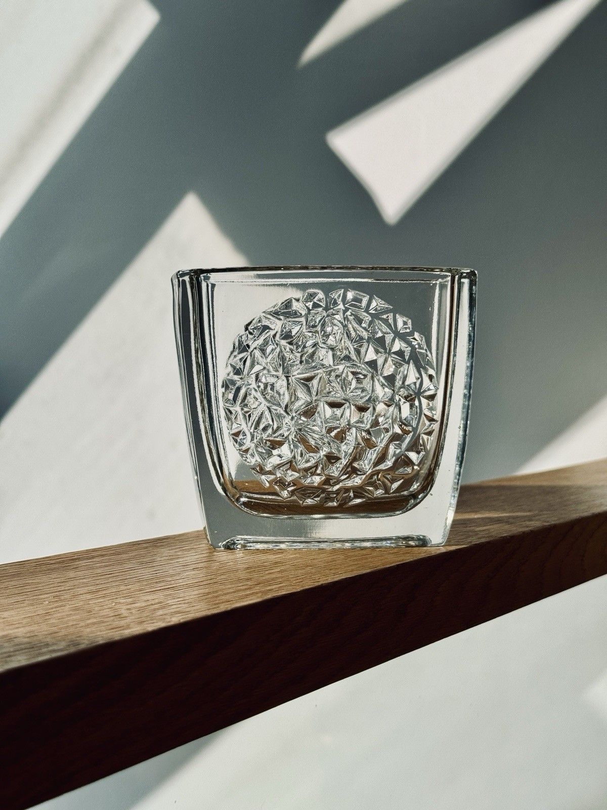 Rudolf Jurnikl For Rudolfova Glassworks "Hobnail" Modernist Vase 1960’s photo vinterior