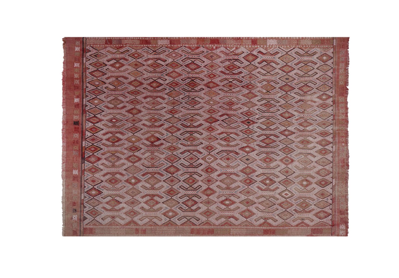Jajim Kilim Rug – Handwoven Mid 20th Century Beauty 5'2'' X 7'7'' photo for sale
