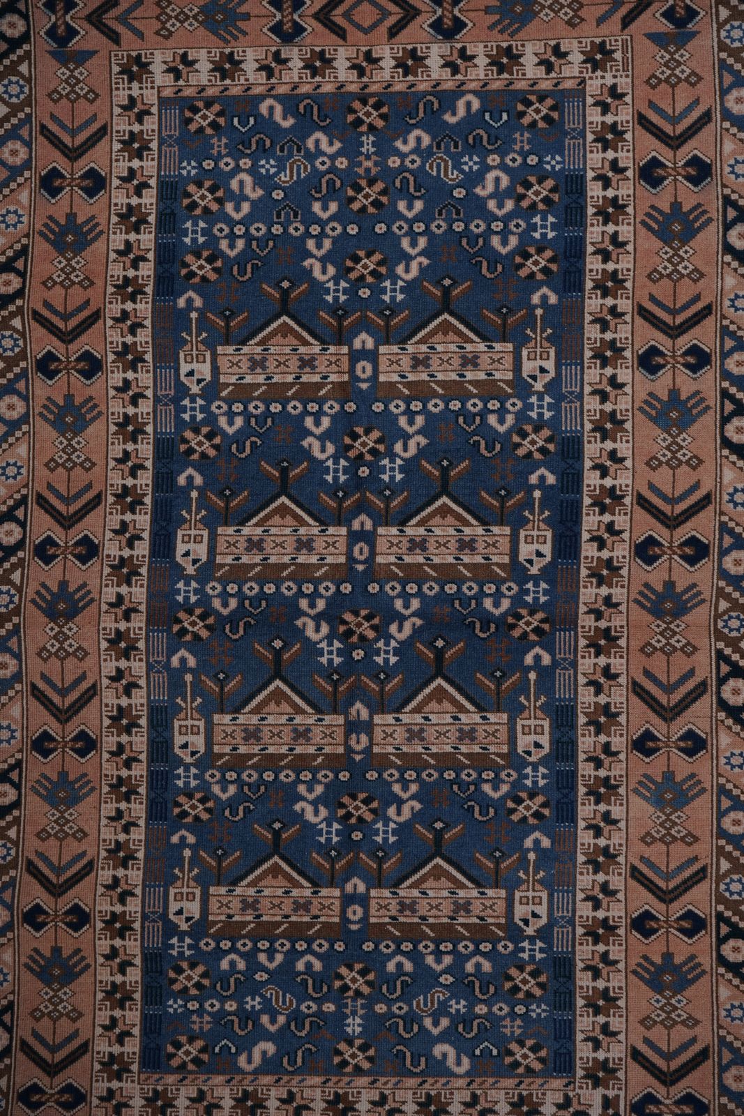 1960s Handknotted Turkish Oushak Rug 4'7'' X 8'1'' photo buy