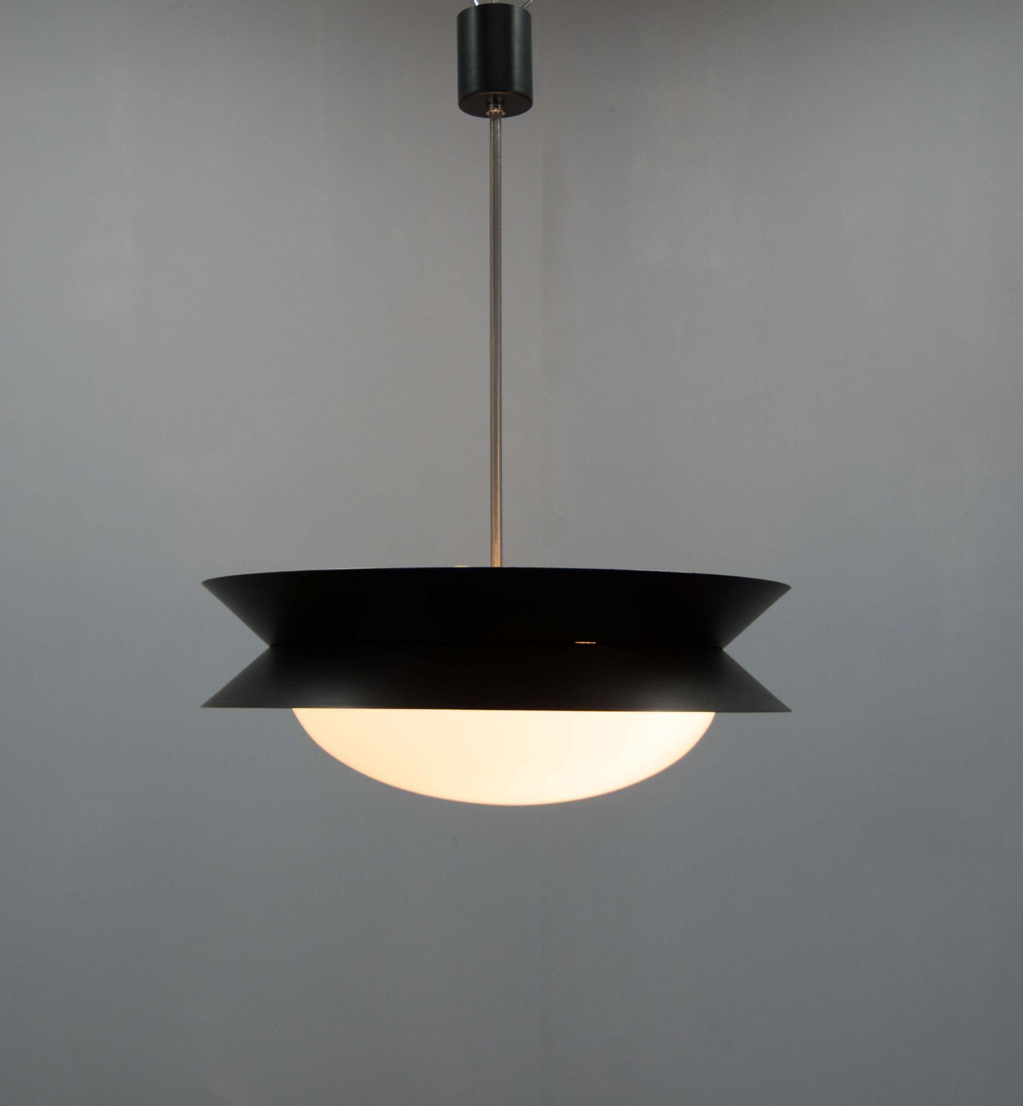 Space Age Ufo Chandelier By Napako 1960s, Restored photo for sale