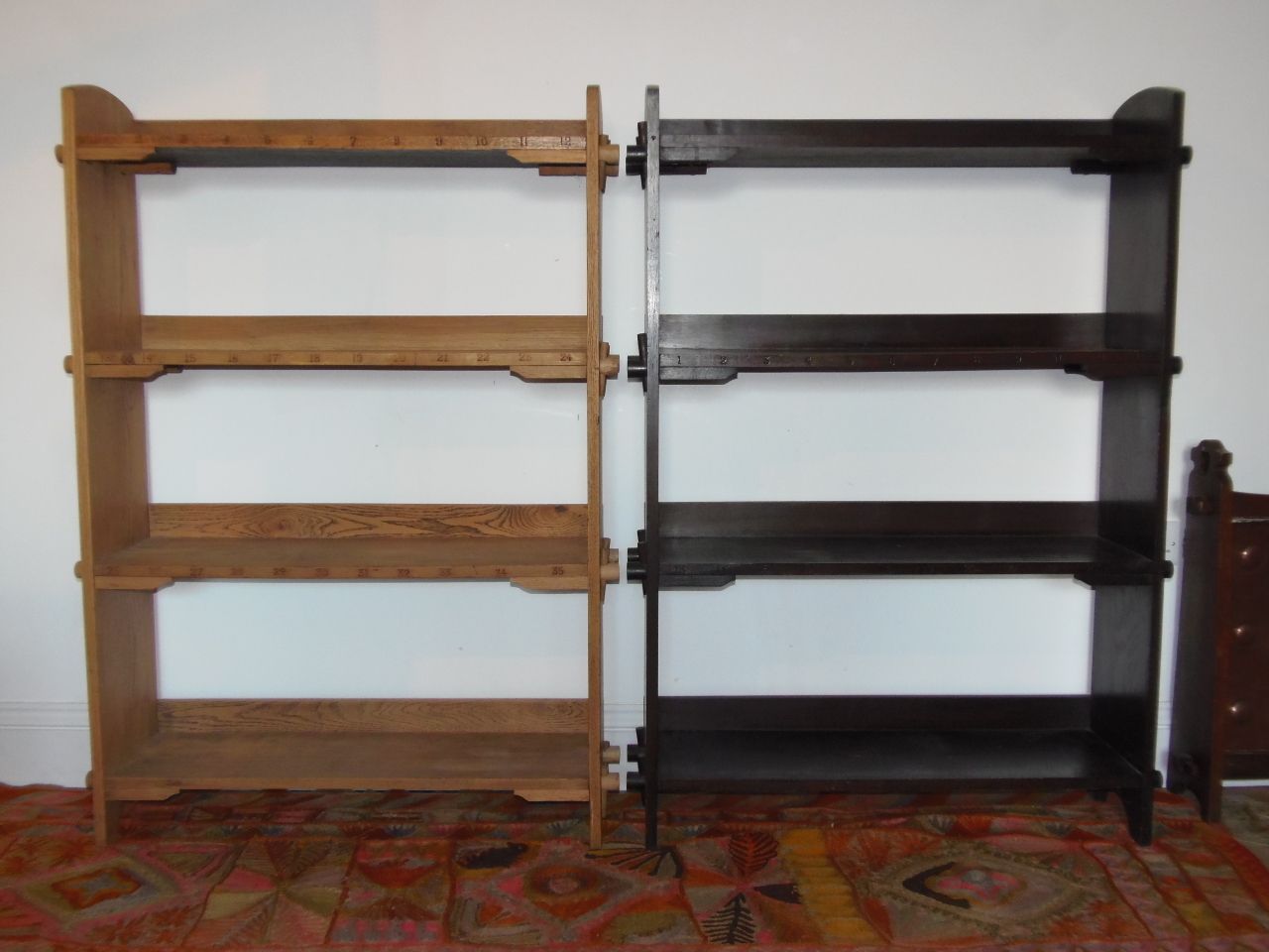 A Pair Of Arts And Crafts Bookshelves .