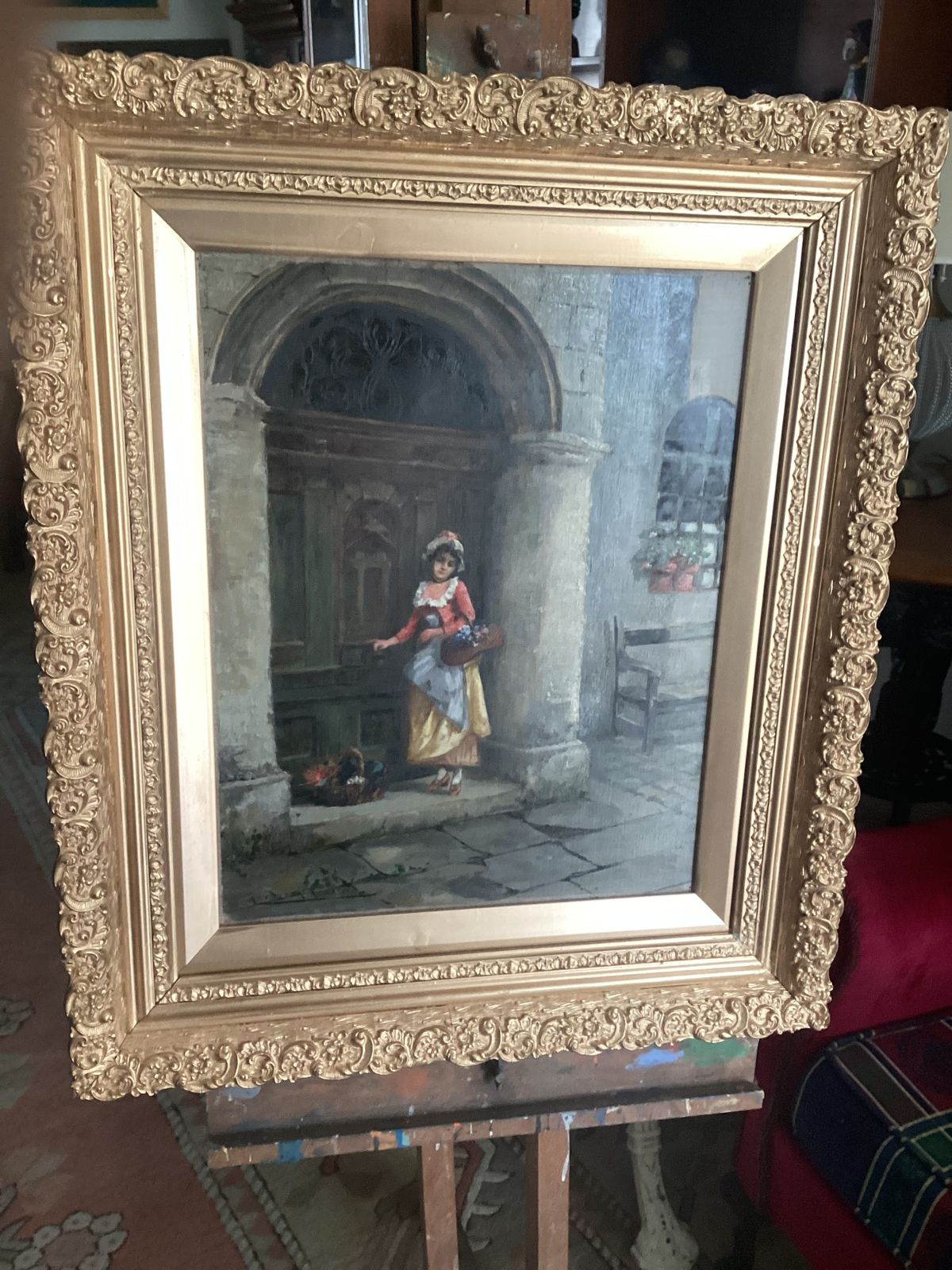 Oil Painting By Alfred Richard Kemplen Active 1897 1907 photo for sale