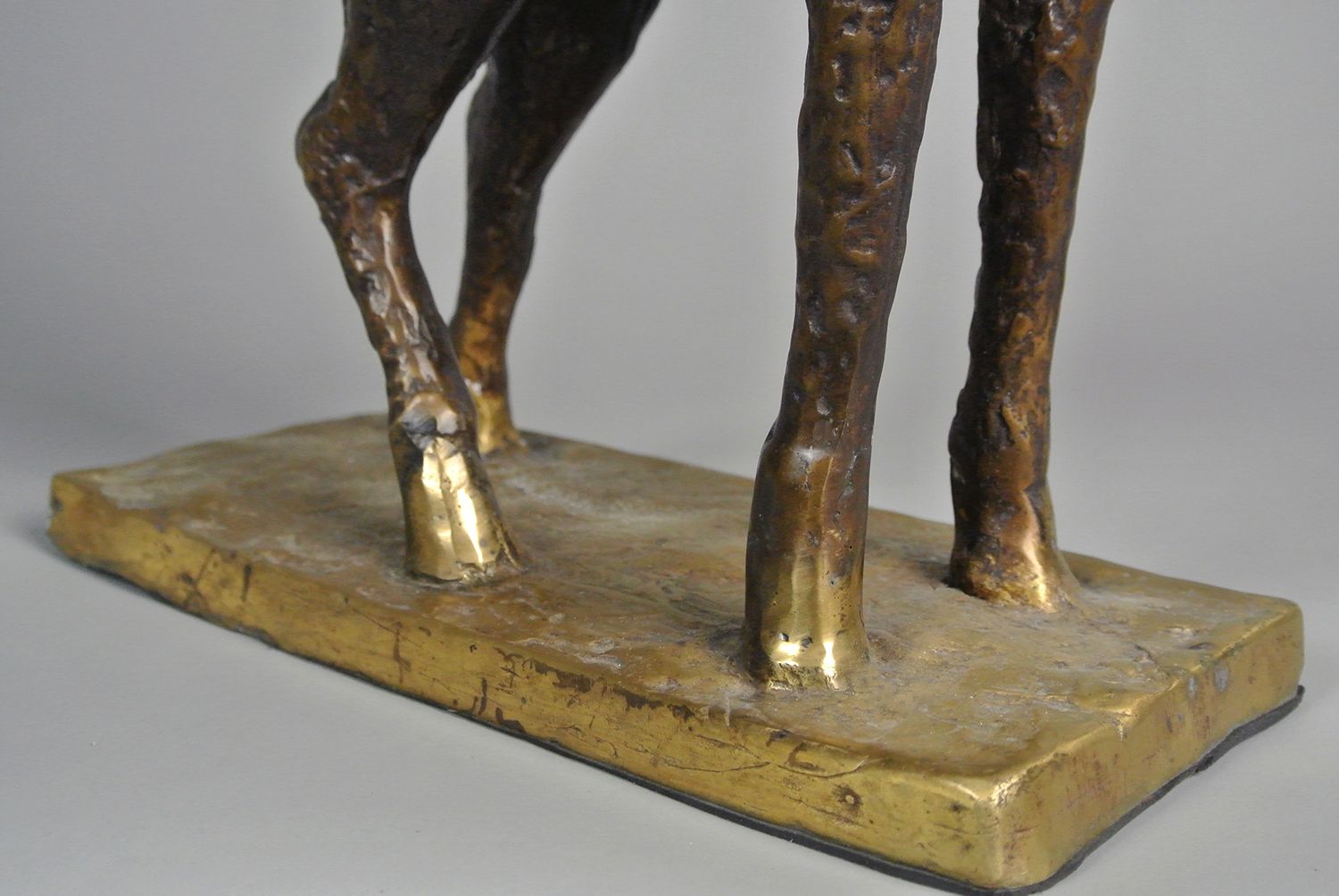 Large Original Early 20th Century ‘Bugatti’ Style Bronze Horse C.1920 photo Art