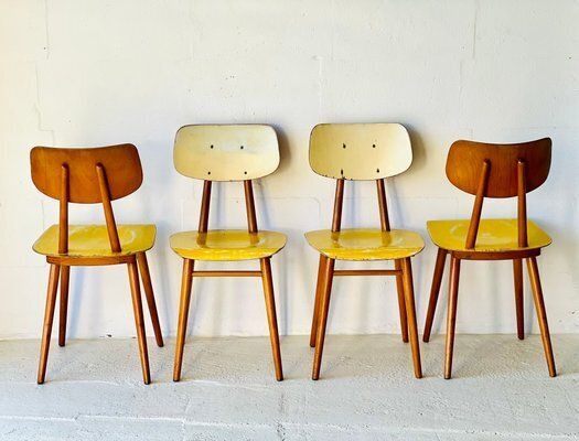 Eetkamerstoelen Van Ton, Ca. Jaren 1960, Set Van 4 photo 967.0