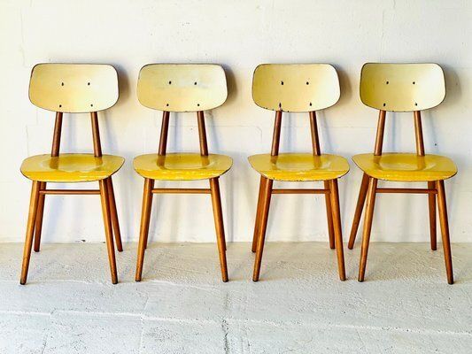 Dining Chairs From Ton, 1960s, Set Of 4 photo vinterior