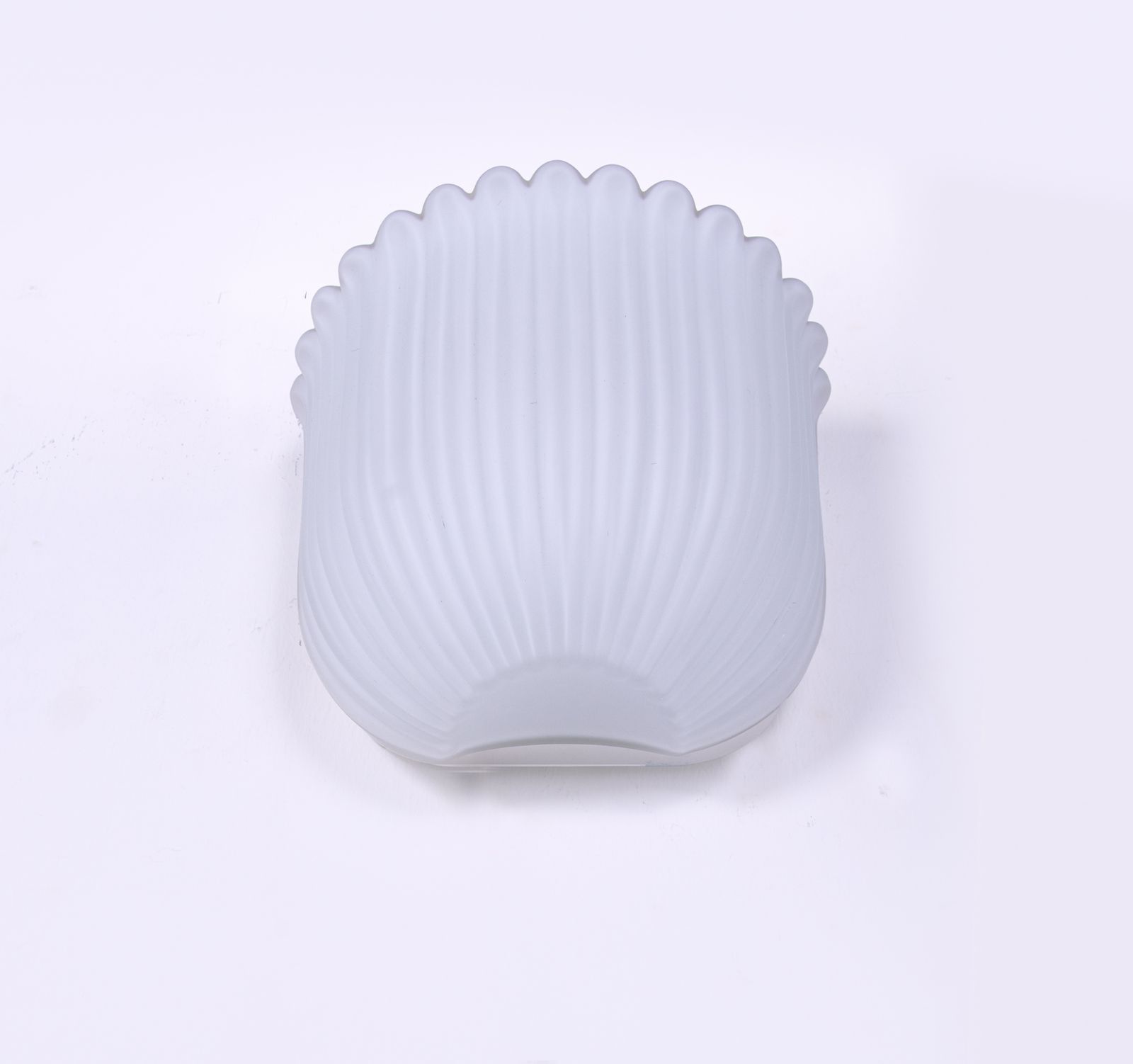 Pair Of White Glass Wall Sconces By Glashütte Limburg, Germany, Circa 1960s photo vinterior
