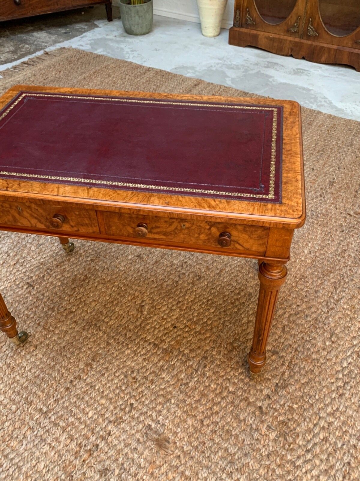 Walnut Writing Desk By Holland & Sons photo for sale