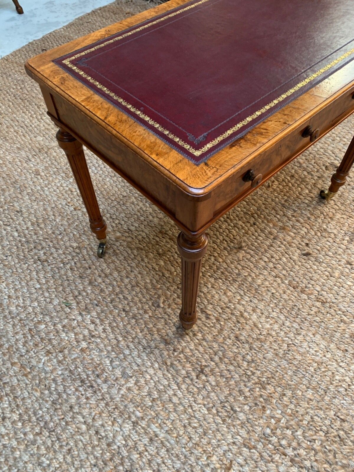 photo for sale Walnut Writing Desk By Holland & Sons
