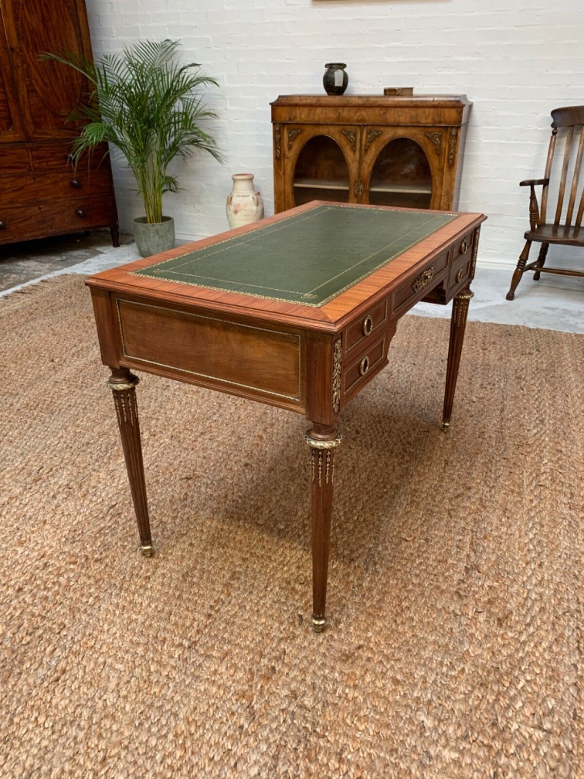 Furniture Elegant Antique French Desk C1900 photo