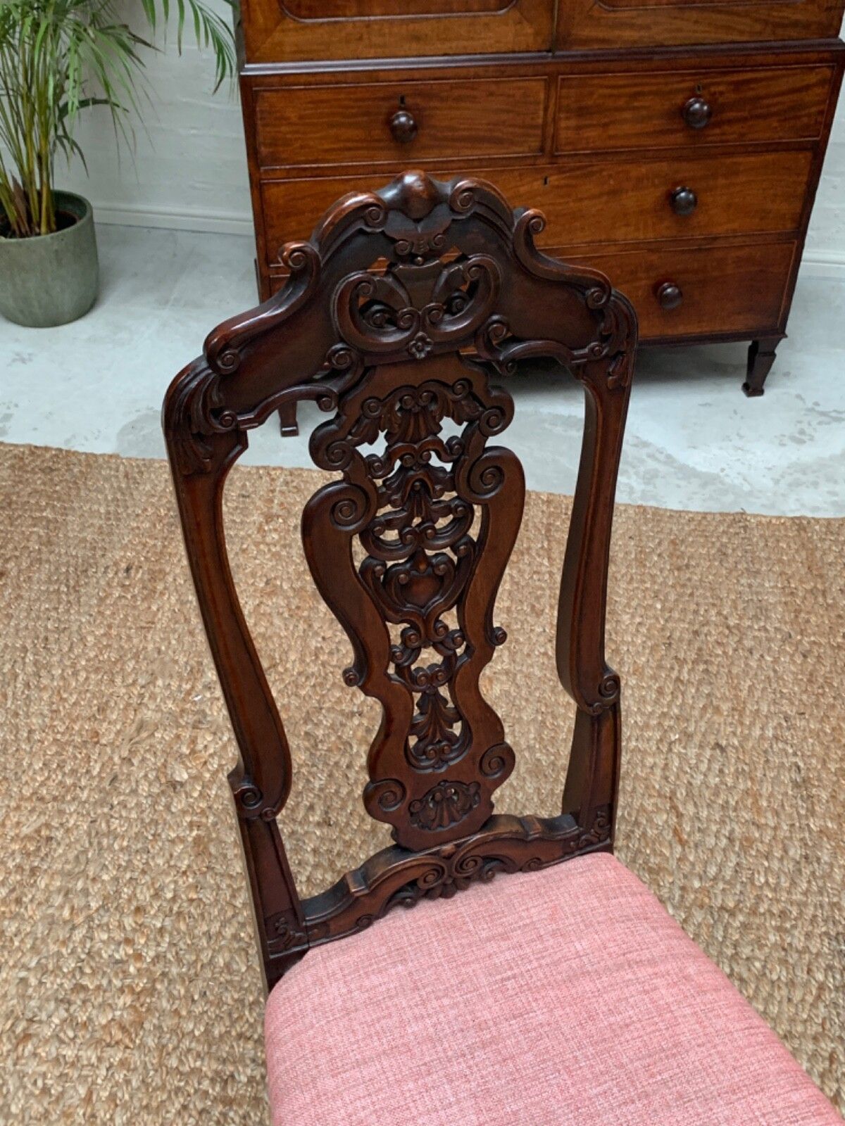 19th Century Continental Walnut Side Chair photo furniture