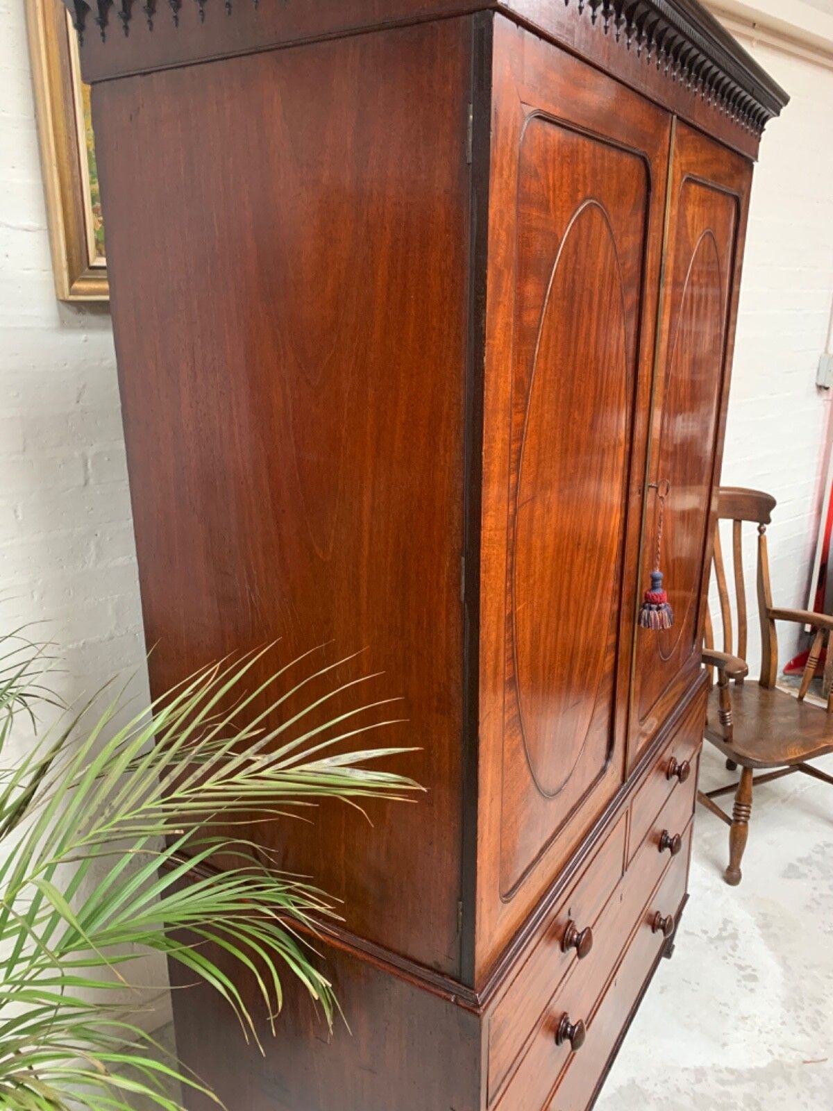 George IV Mahogany Linen Press photo buy