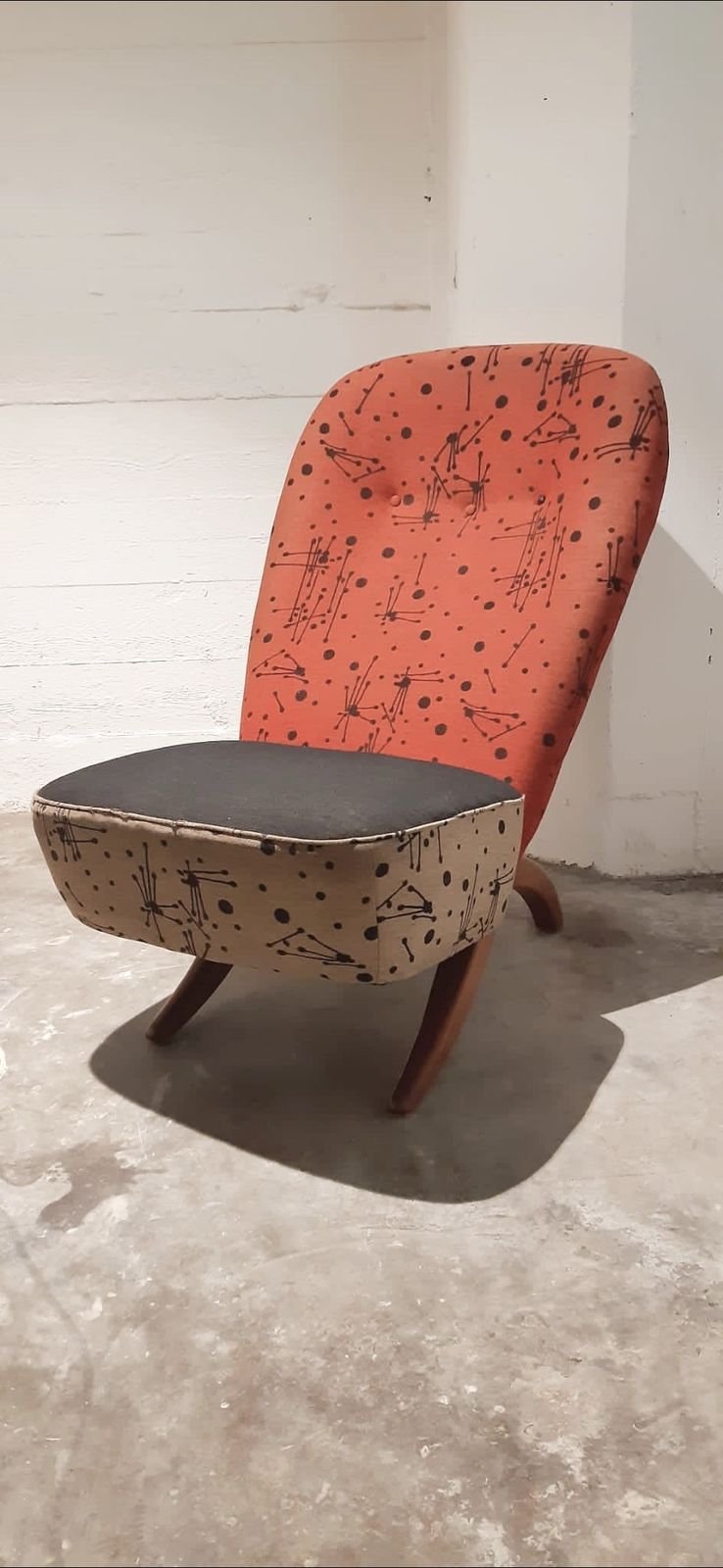 Mid Century Congo Chair By Theo Ruth For Artifort With Original Upholstery Vintage 1950s photo 1627.0