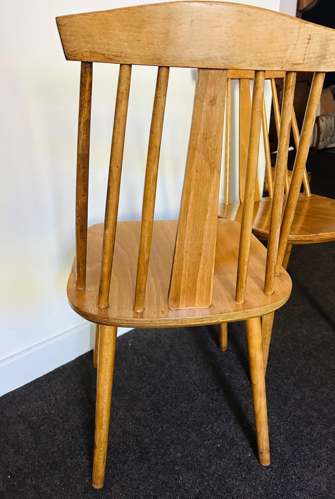 A Pair Of Mid Century Modern Chair Made In By Poland Radomsko photo for sale