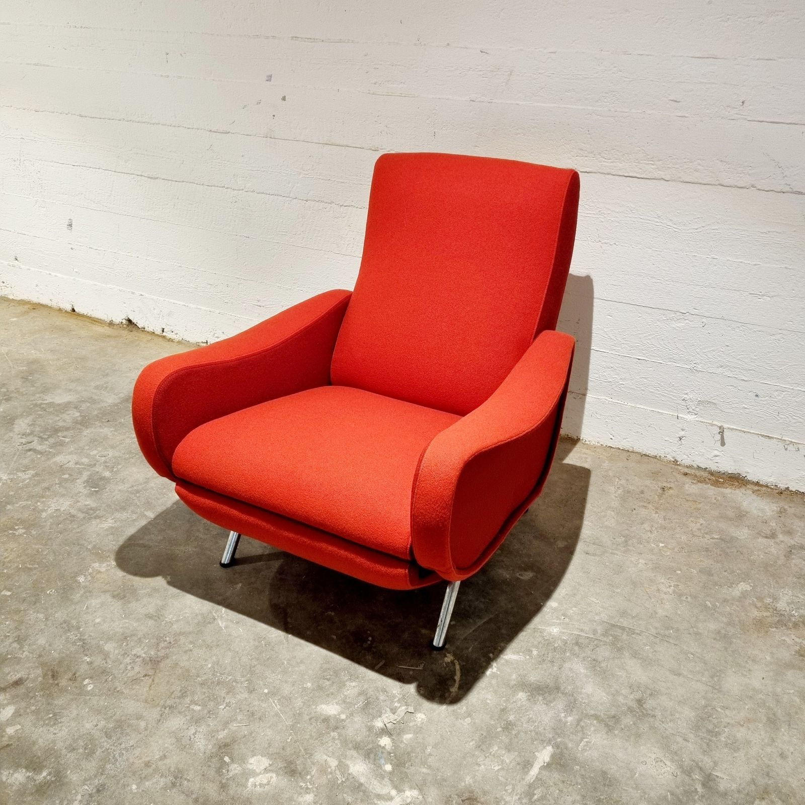 1950 Adjustable “Lady” Lounge Chair In The Style Of Marco Zanuso Produced By Pizzetti Roma photo for sale