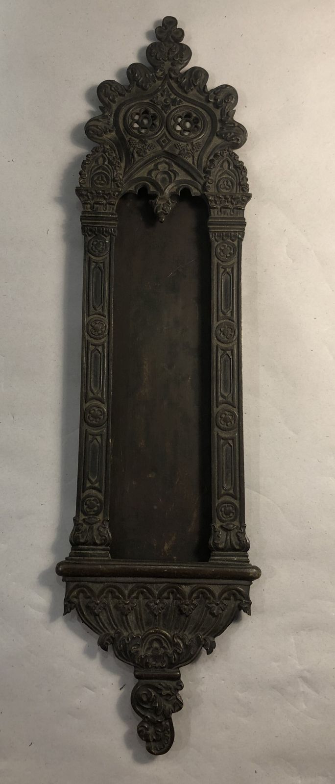 Pair Antique Bronze Louis Philippe Card Holder And Letter Plate C19 photo vinterior
