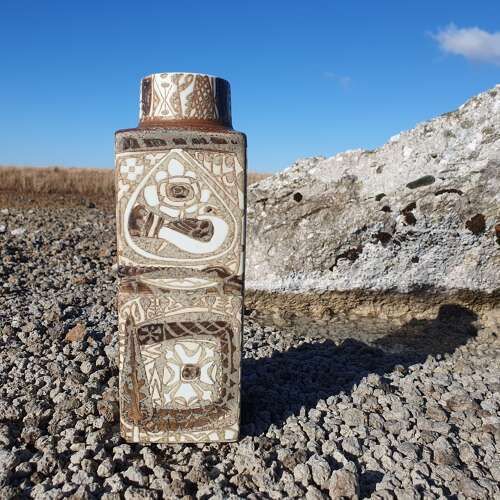 Royal Copenhagen. Faience "Baca" Vase By Nils Thorsson. photo furniture