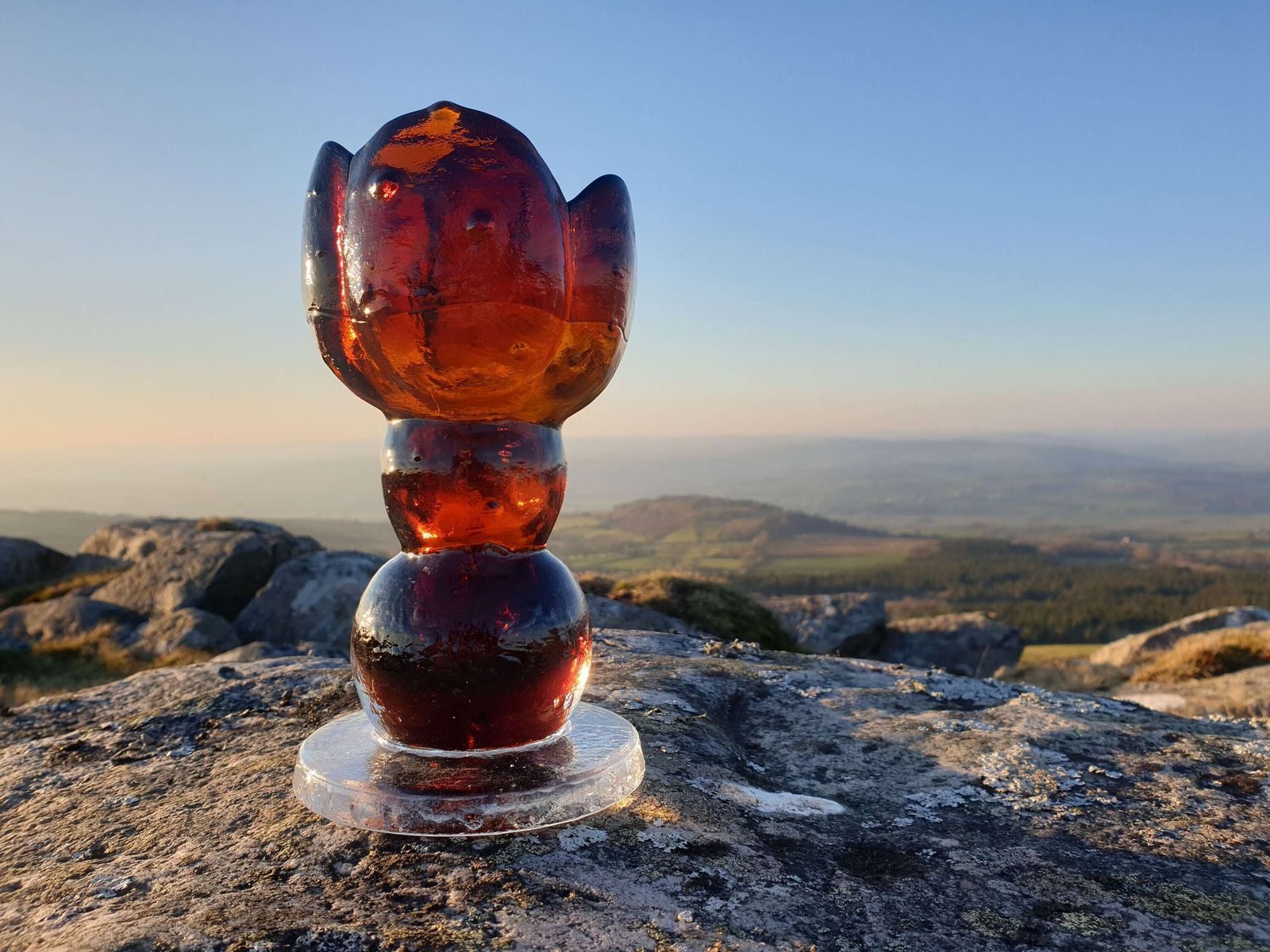 Pertti Santalahti For Humppila, Finland. A Moulded Glass, Organic Form Goblet. 1970s. photo furniture