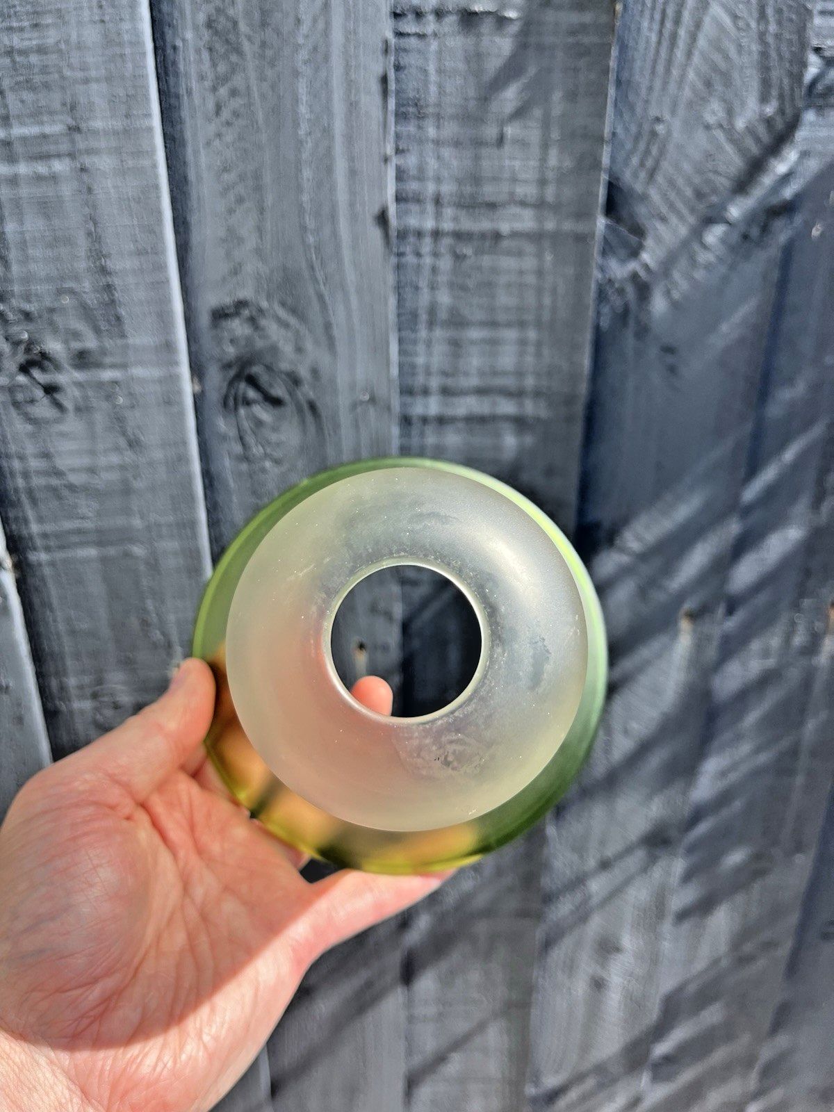 Satin Frosted Glass Sunflower Floral Etched Bell Lamp Shade Victorian Antique photo buy