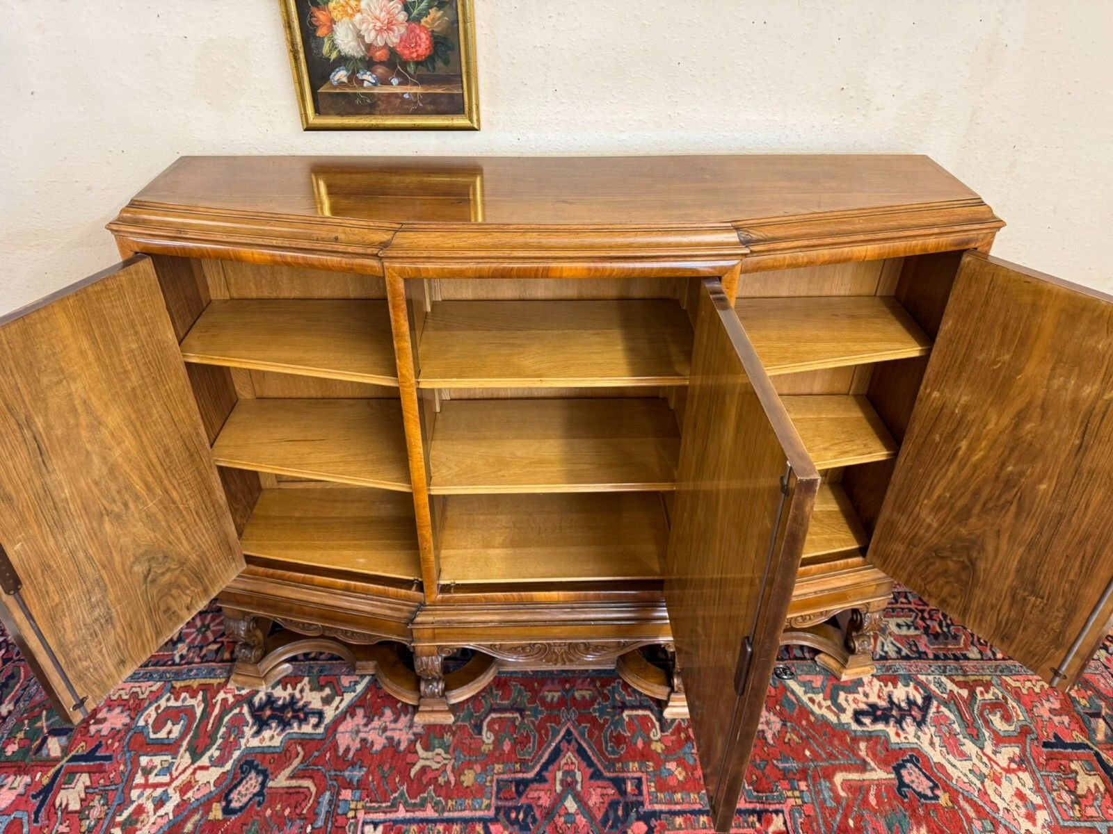 Fantastic Quality Antique French Burr Walnut Cabinet/Cupboard Circa 1920 photo buy