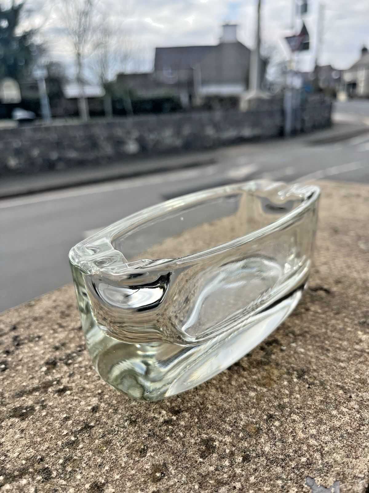 Mid Century Modern 60's Sklo Union Hermanova Hut Glass Ashtray Frantisek Peceny photo furniture