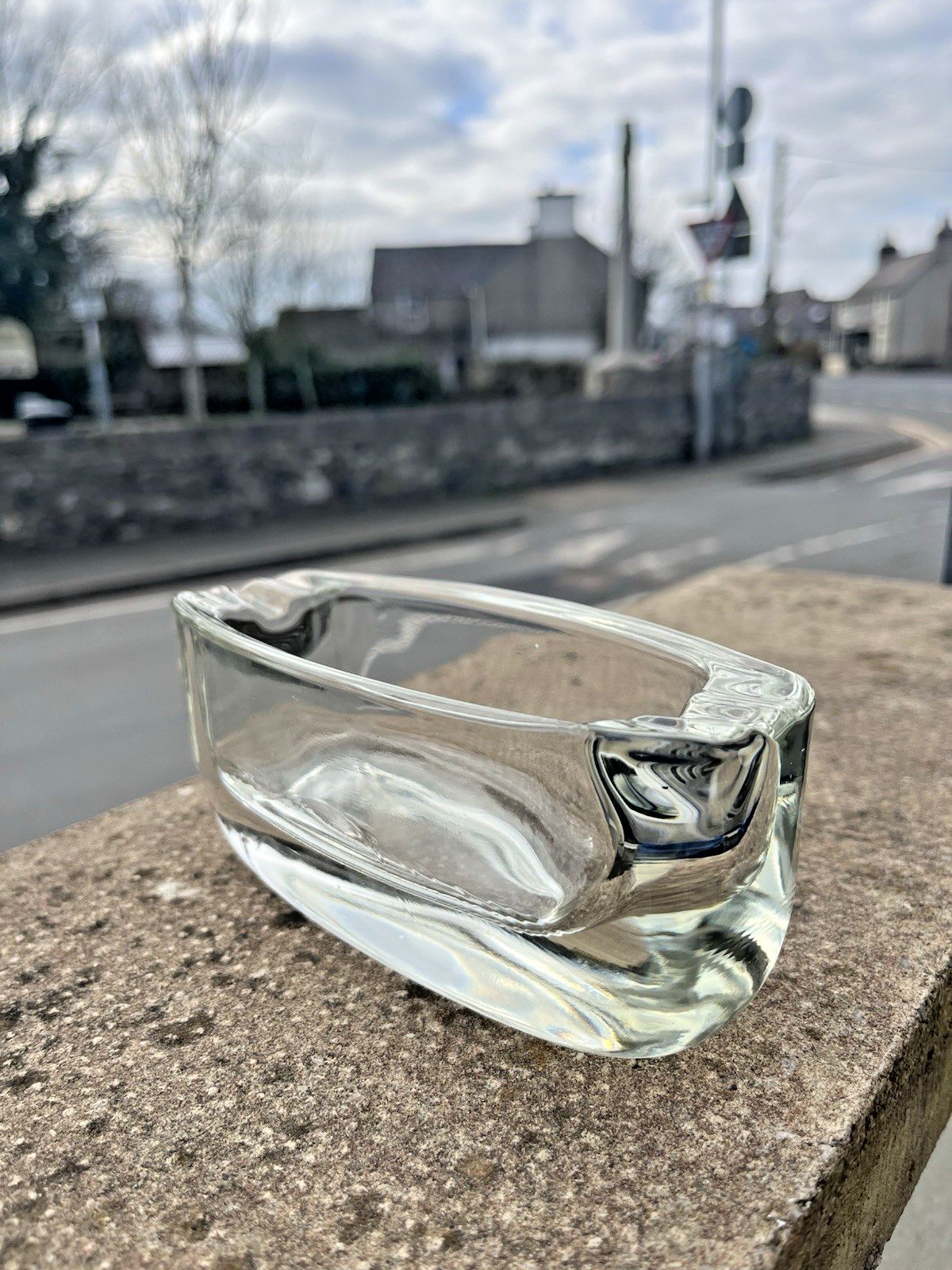 Mid Century Modern 60's Sklo Union Hermanova Hut Glass Ashtray Frantisek Peceny photo buy
