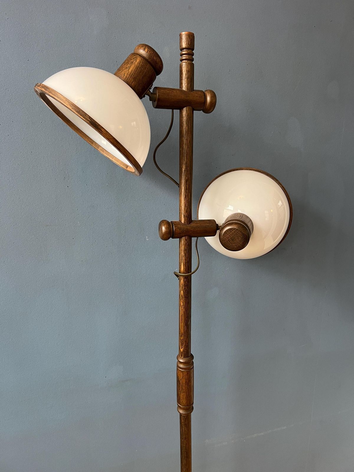 Vintage Steinhauer Houten Paddenstoellamp (Vloerlamp) photo buy