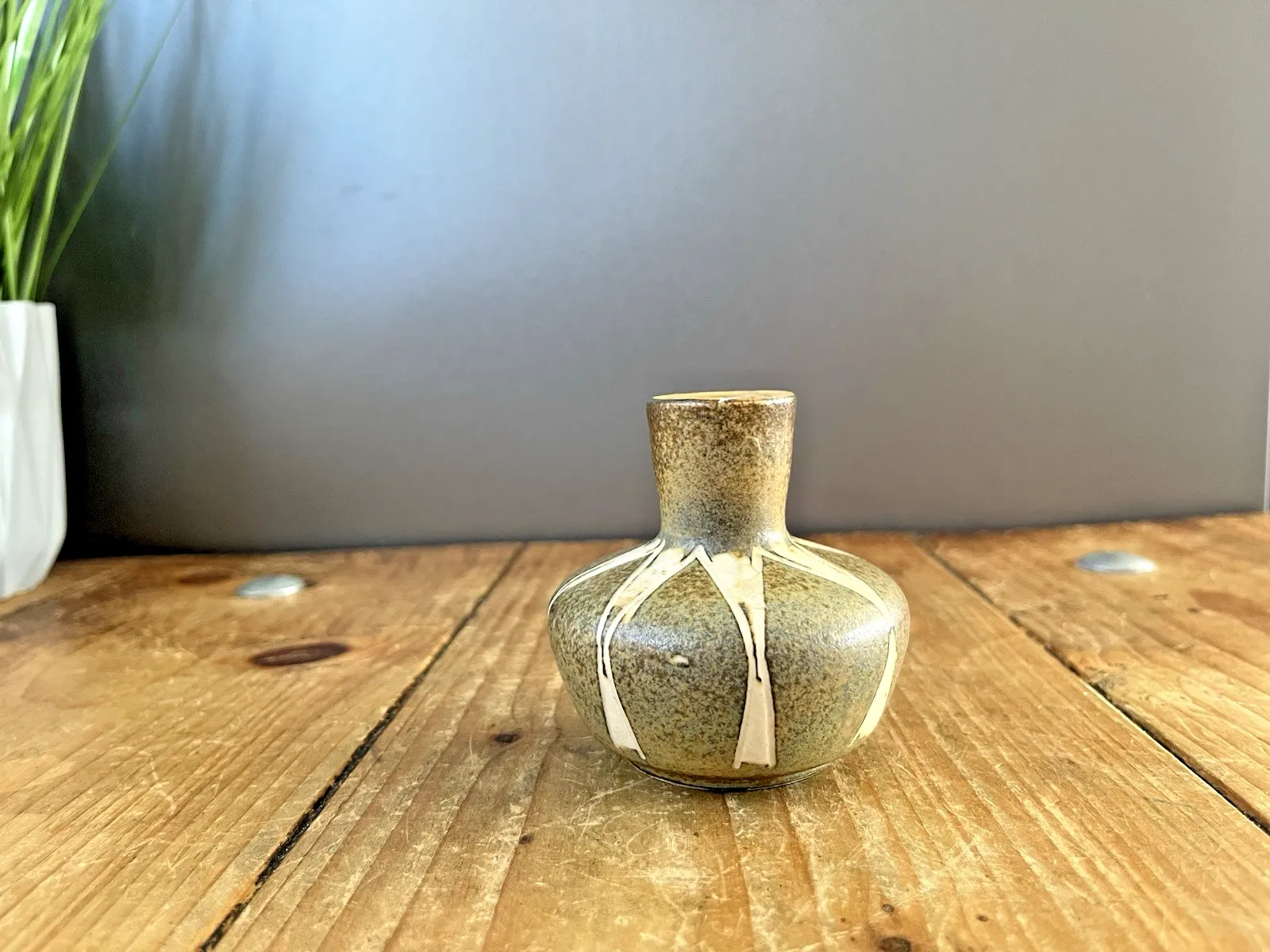 Danish Mid Century Modern 60's Johannes Andersen Keramik Scandi Sgraffito Vase photo vintage