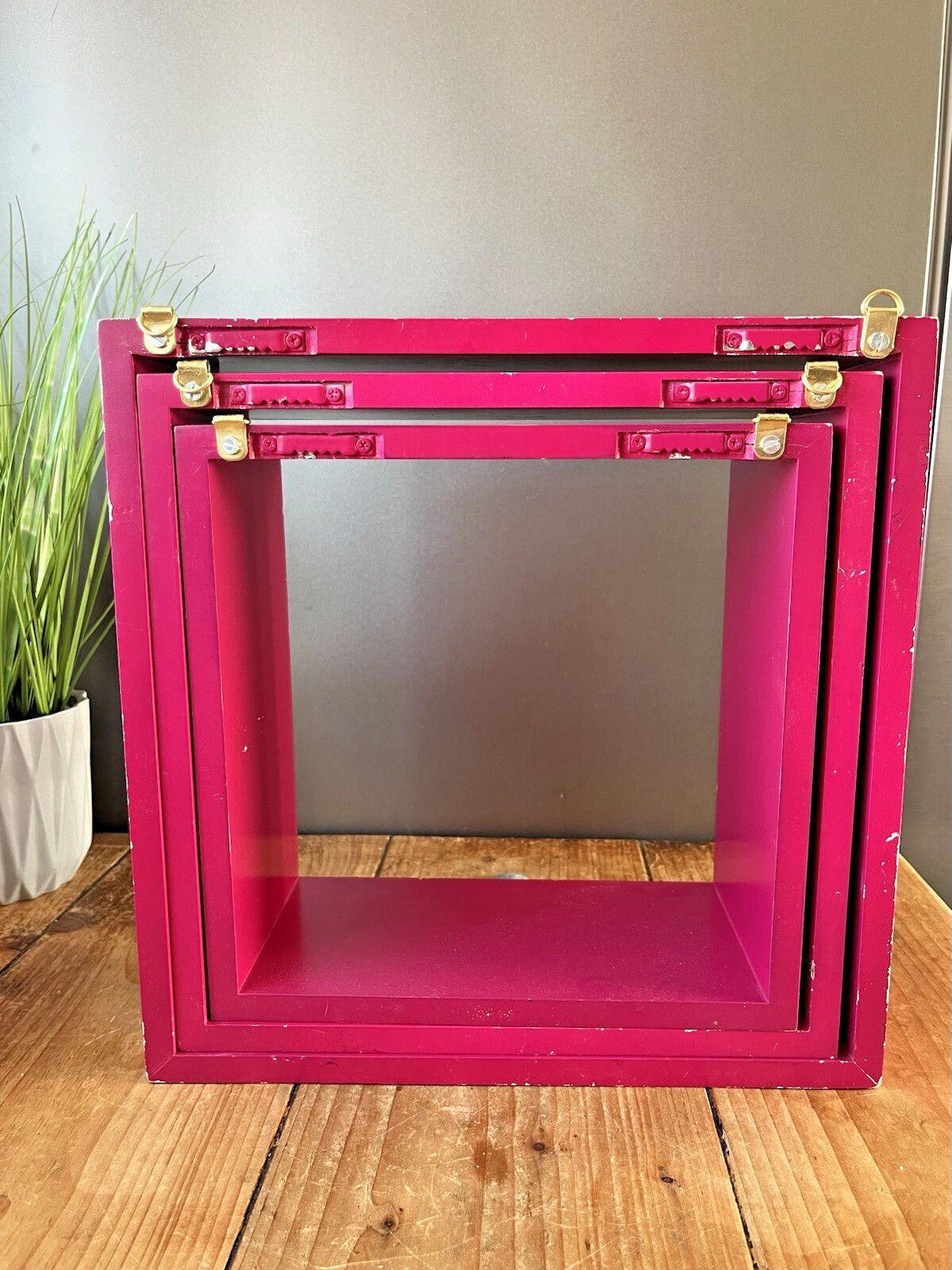 photo furniture 3 Mid Century 60's Style Shop Display Wall Cubes Shelves Vintage Retro Pop Art