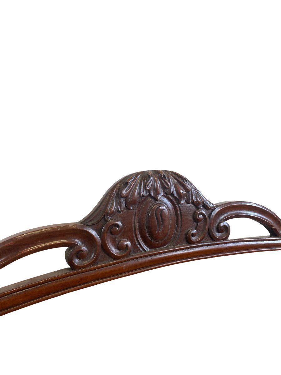 19th Century Louis Philippe Style Carved Mahogany 3 Seater Sofa photo Furniture