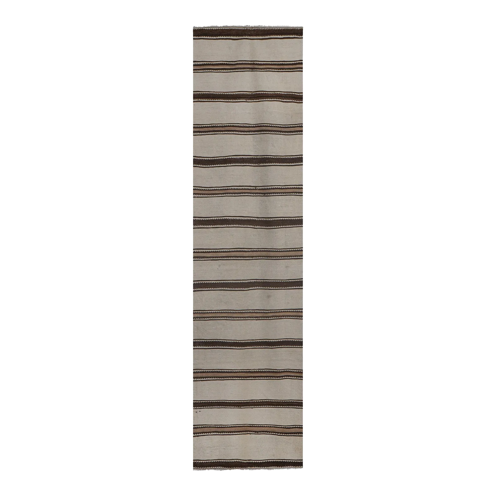 Striped Organic Hemp Kilim Rug 2'6'' X 9'4''