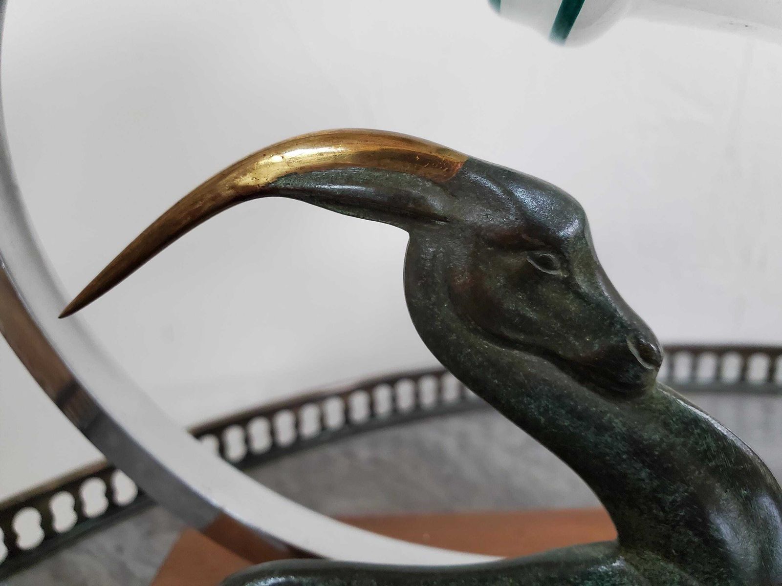Art Deco Clock With Lamp / Antelope Clock With Alarm / Antelope Lamp With Clock / 1920 Lamp Alarm / Deco Alarm Clock With Lamp / Art Deco photo 361.0