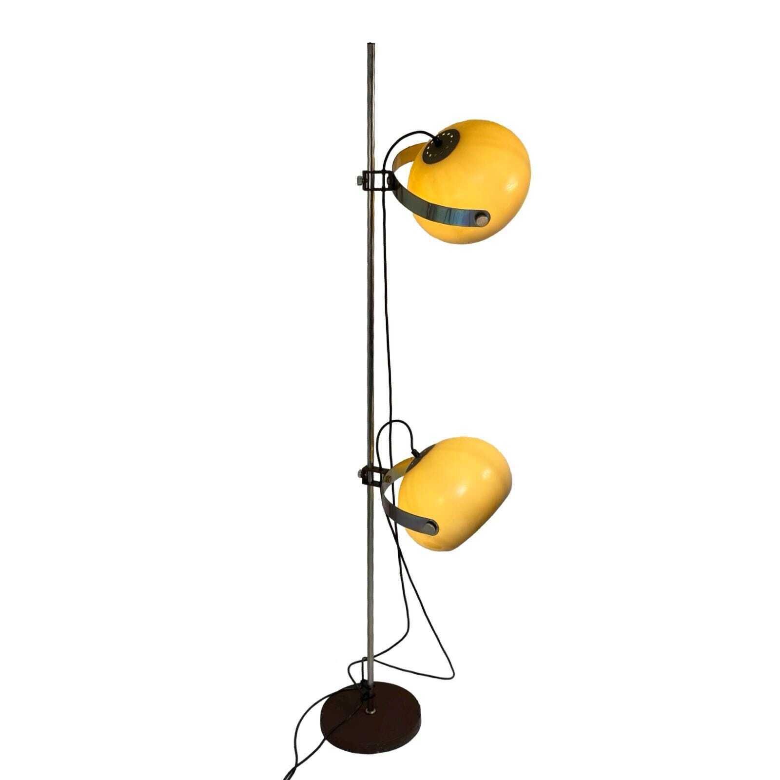 Dijkstra   Rare Model   Space Age Design / Mcm Floor Lamp With Two Shades photo for sale