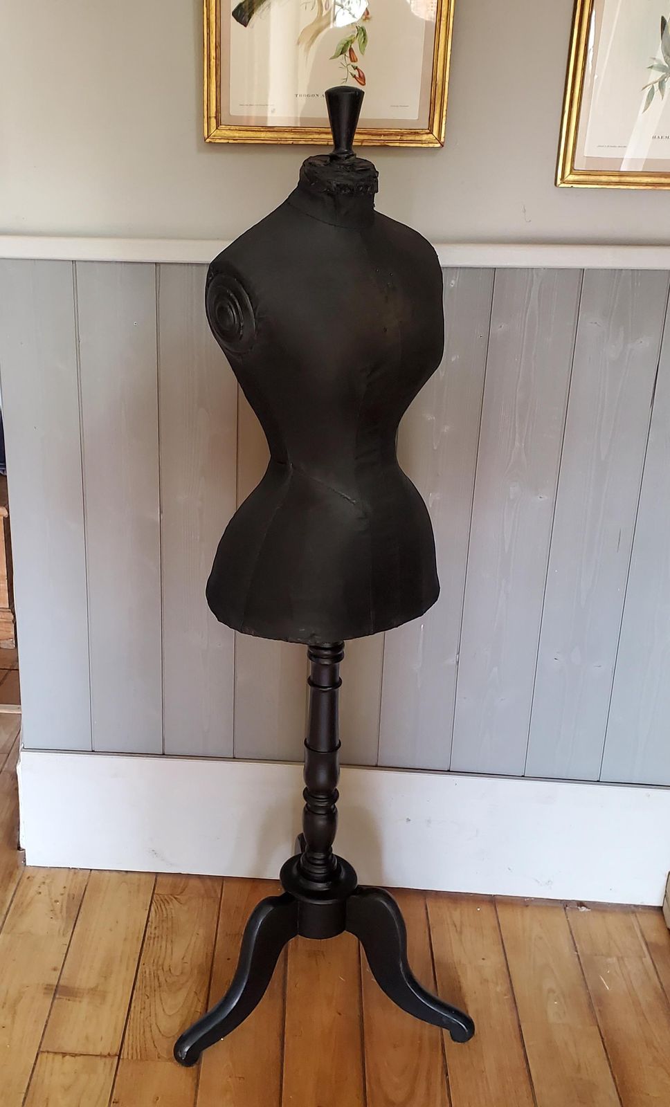 French Antique Wasp Waist Mannequin / Antique Mannequin / Dress Makers Mannequin / Antique Dress Form / 19th C Mannequin / Tailors Dummy photo furniture