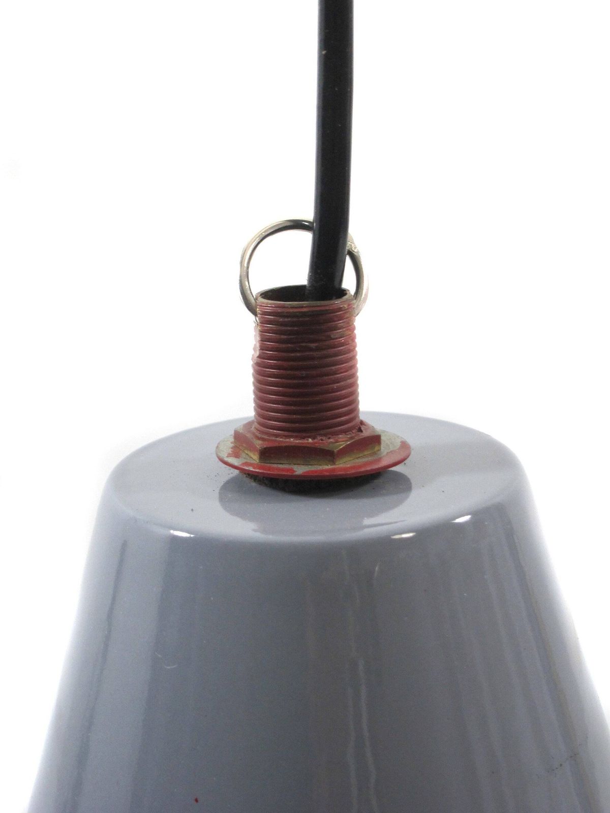 Deense Emaille Hanglamp Van Louis Poulsen – Mid Century, Henningseneames, Jaren 1950, Jaren 1960, Arne Jacobsen, Aalto, Tapiovaara, Wegner photo vinterior