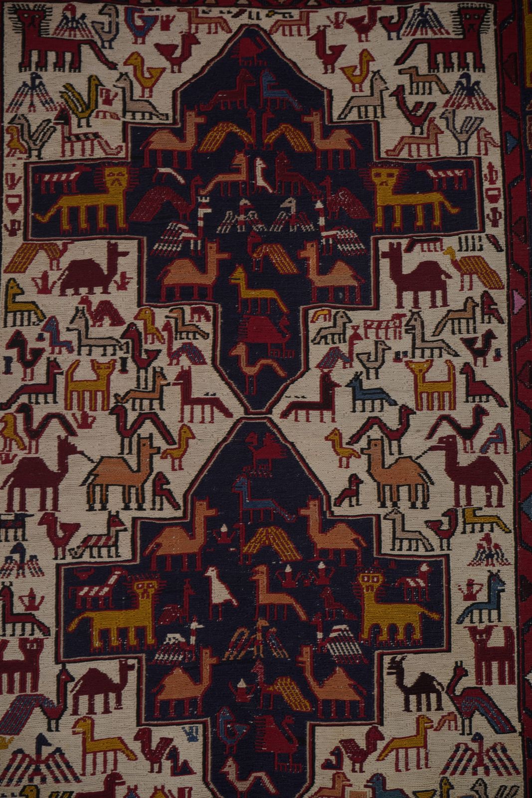 Turkish Jajim Kilim Rug   Wool Rug With Geometric Motif 5'1'' X 8'1'' photo Textiles