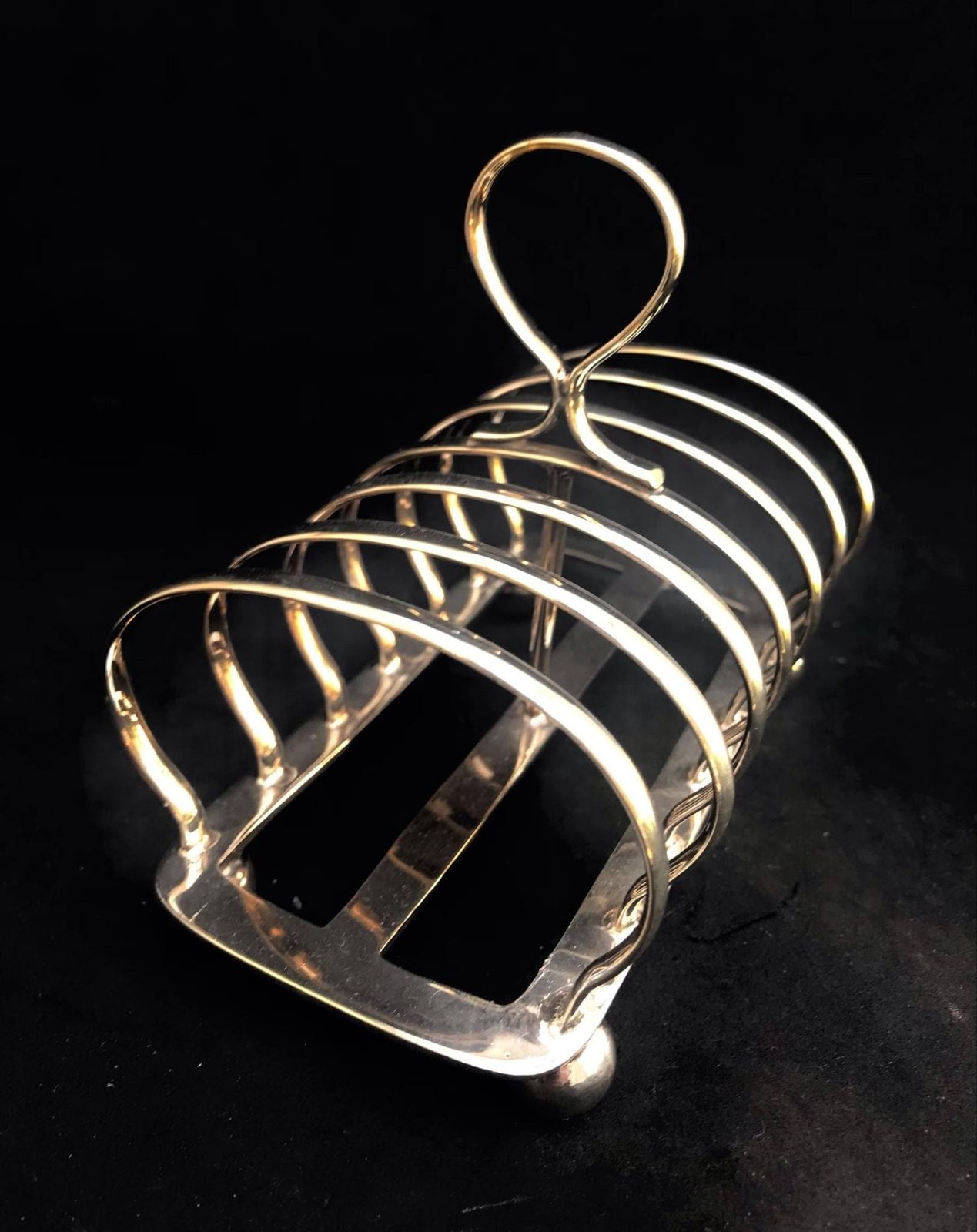 Antique Toast Rack Holder 6 Slices Silver Plated Breakfast English Victorian Wedding Gift Hostess Gift Hukin And Heath photo buy
