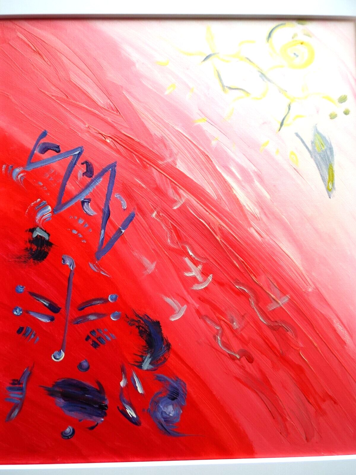 Abstract Light Language Expressionist Painting Dividing Channel Fraser J Lucas photo Art
