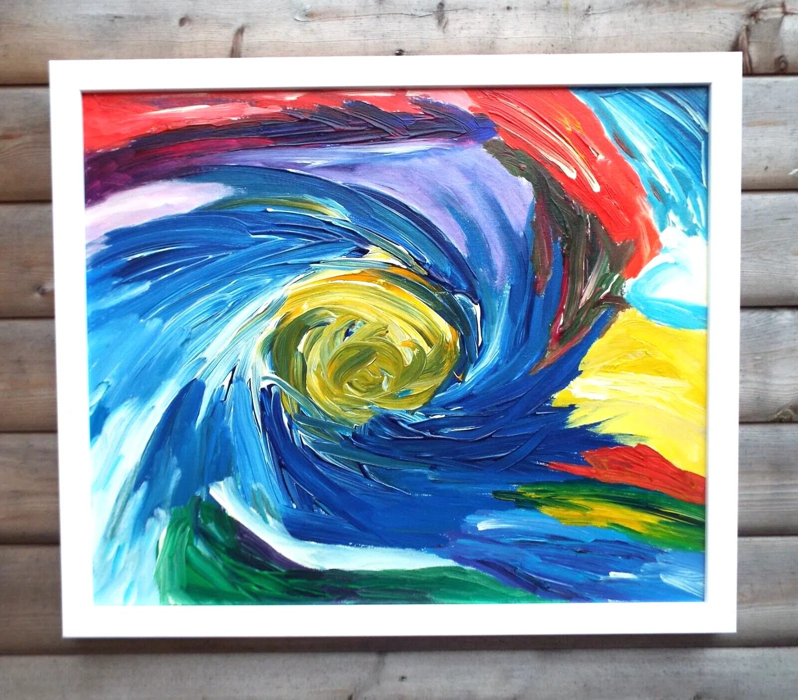 Abstract Light Language Painting This Keen Eye Signed Framed Fraser  J Lucas photo furniture