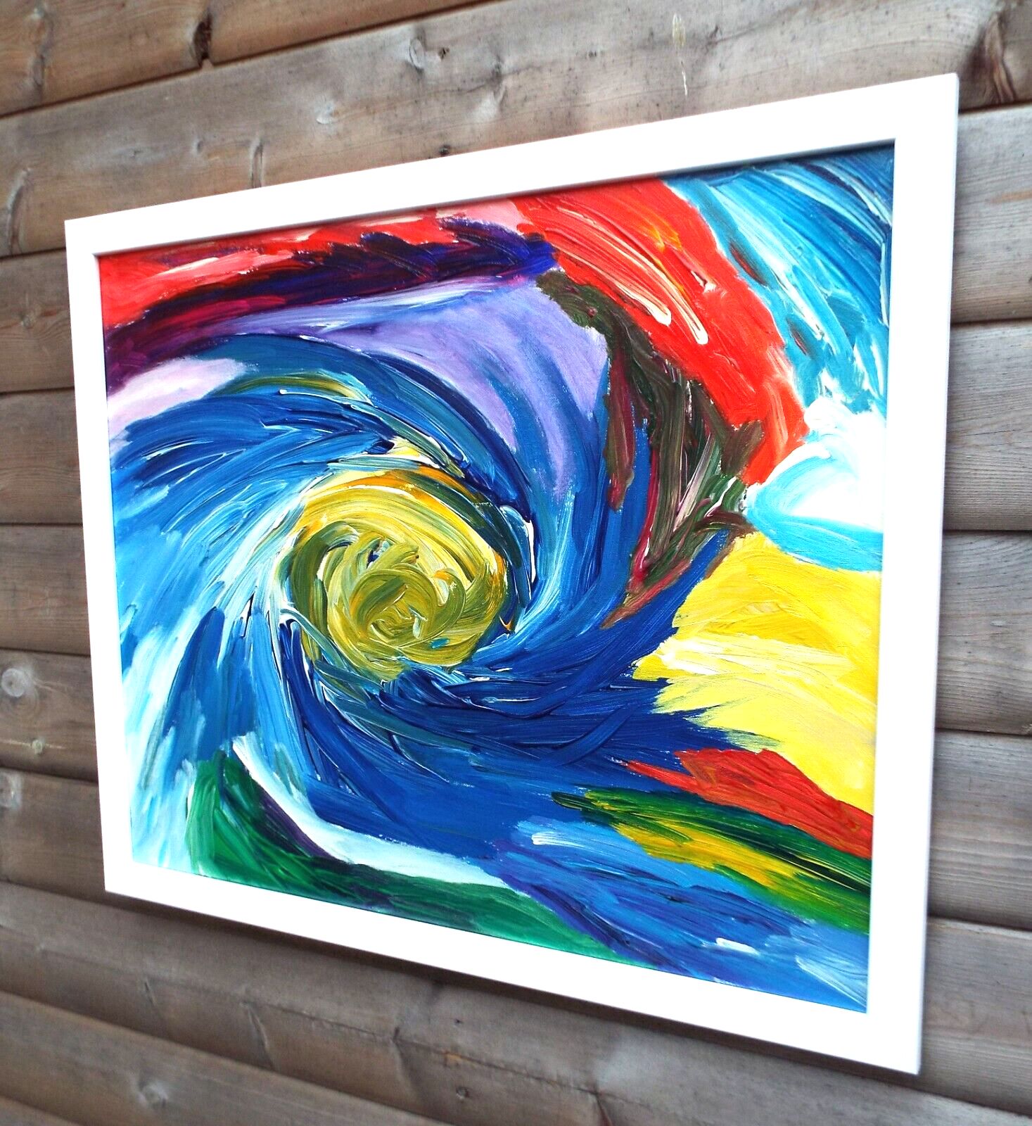 Abstract Light Language Painting This Keen Eye Signed Framed Fraser  J Lucas photo 261.0