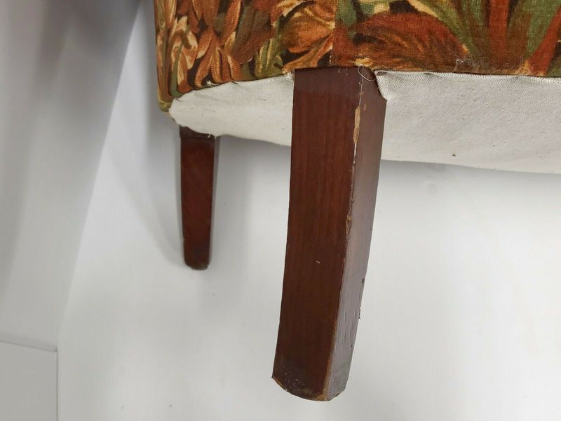 Rare French Vintage Velvet 3 Seat Sofa From 1970 photo vintage