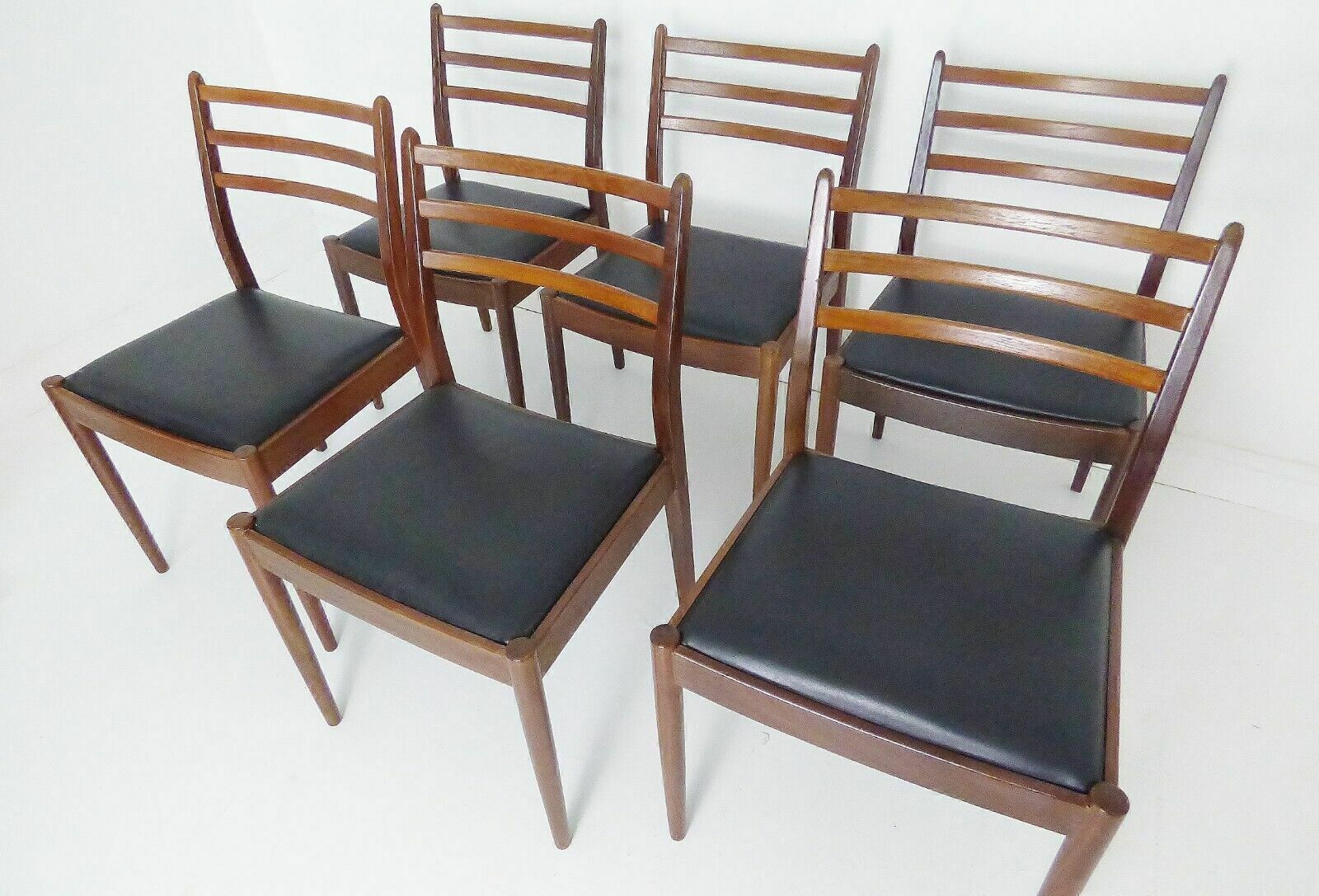 Stunning Set Of 6 Vintage G Plan Teak Dining Chairs   Victor Wilkins photo furniture