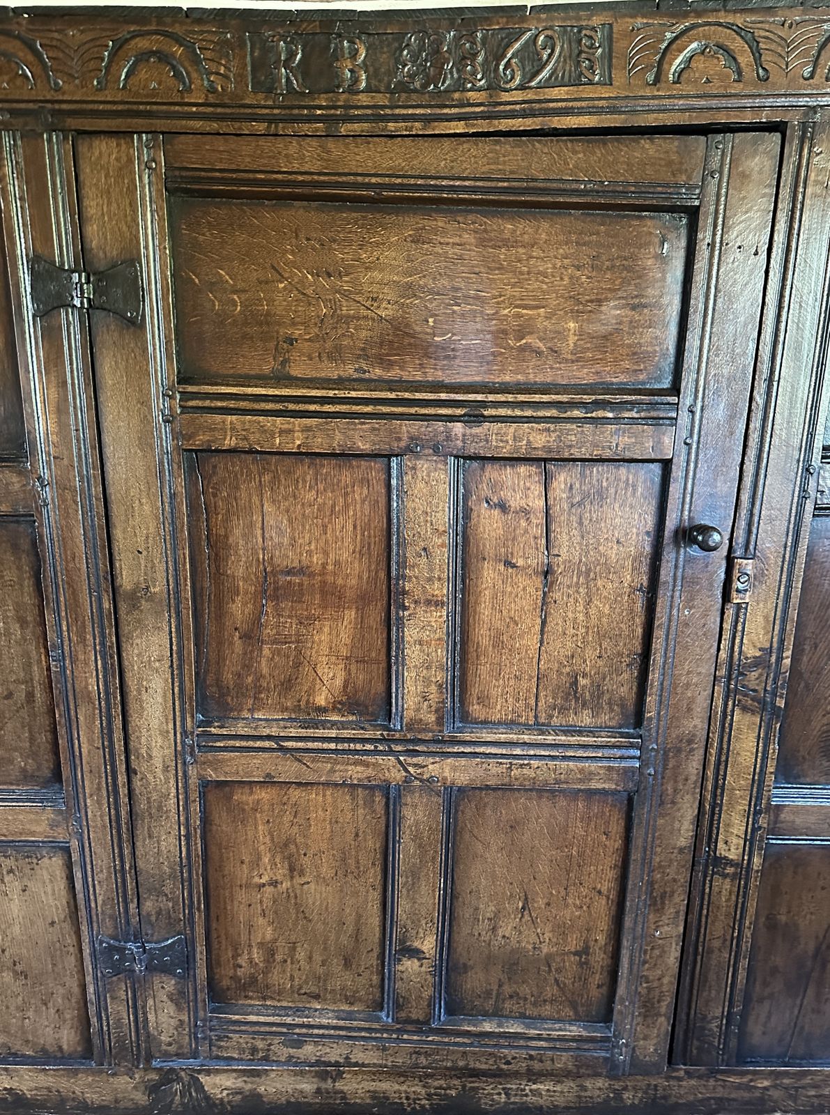 Stunning Large One Piece Oak Cupboard 1691, English Or Welsh photo furniture