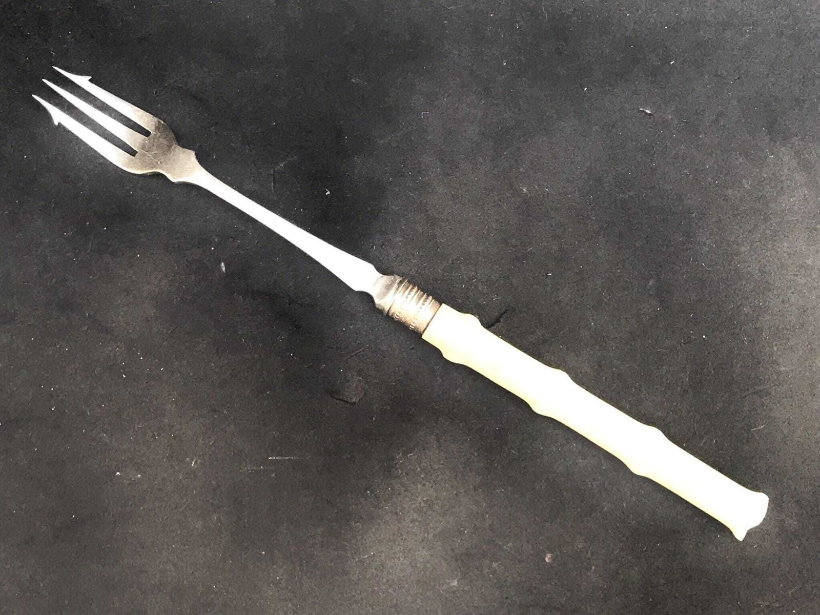 Pickle Fork Antique English Silver Plated Handled Pickle Fork C.1880 Victorian Gift For Him Olives Fork Bar Accessory Meat Server photo buy