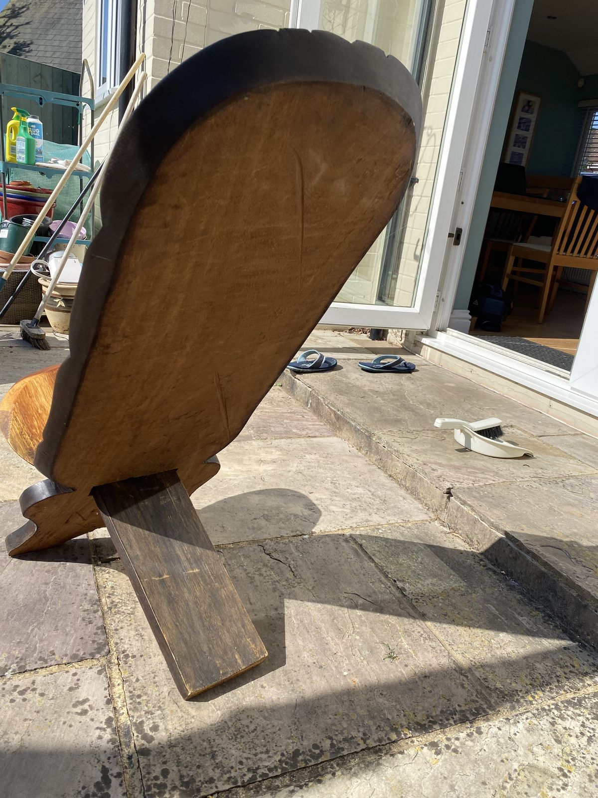 Unusual Wooden Two Piece Chair photo furniture
