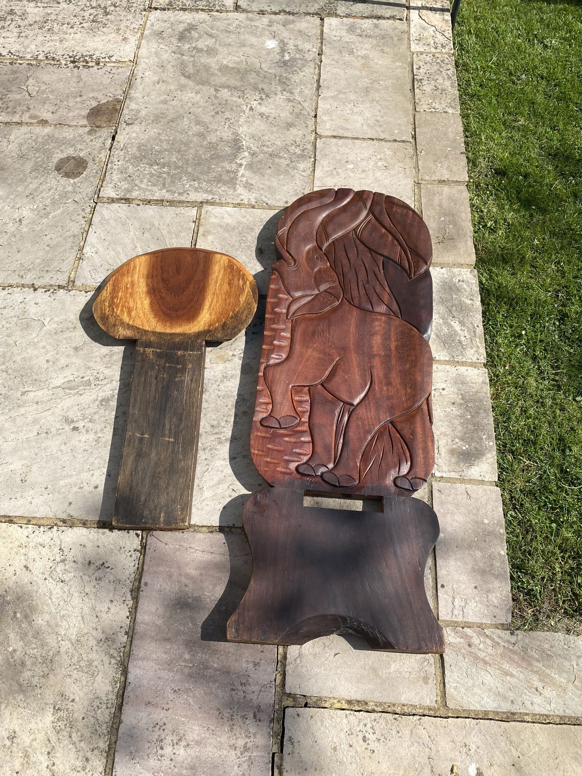 photo for sale Unusual Wooden Two Piece Chair
