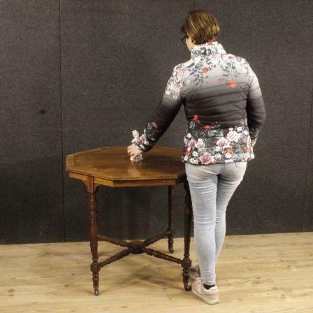 English Inlaid Side Table From 20th Century photo furniture